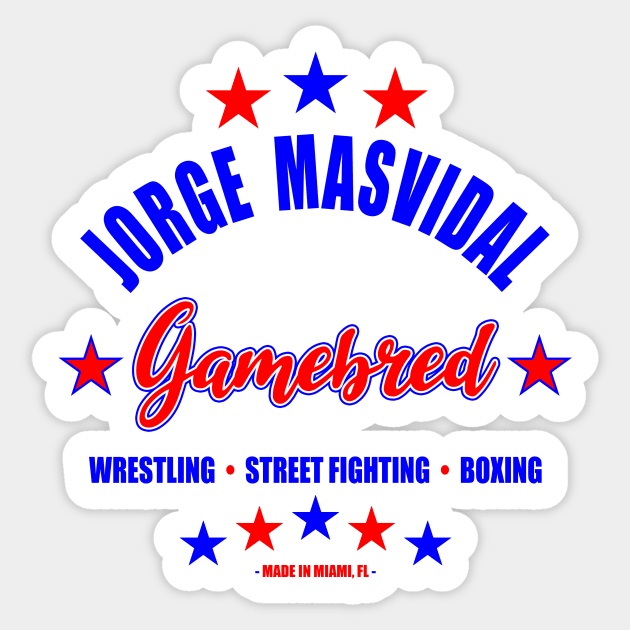 Jorge Masvidal Sticker by SavageRootsMMA